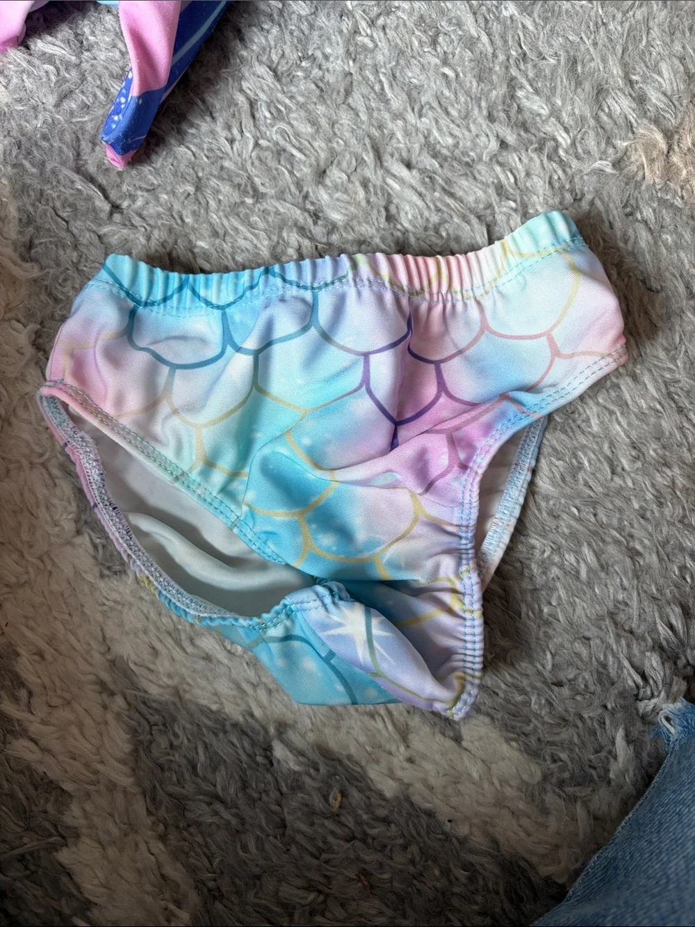 Girls Mermaid Bathing Suit & Tail - 4T